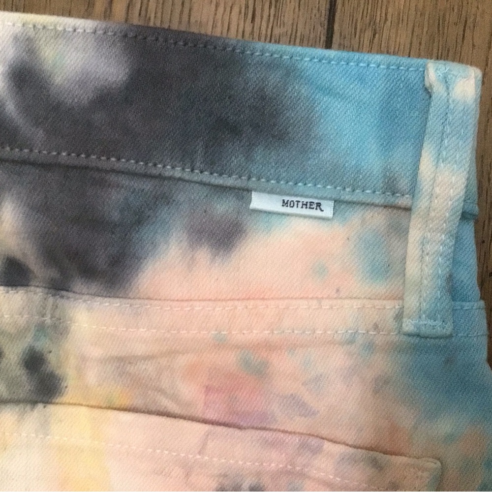 MOTHER The Tripper Button Fly Tie-Dye 5 Pocket Cropped Jeans Size 28 NWOT - Picture 12 of 12